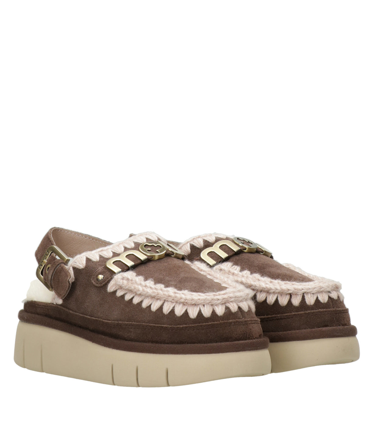Mou | Sabot Bounce Clog Back Strap Moka
