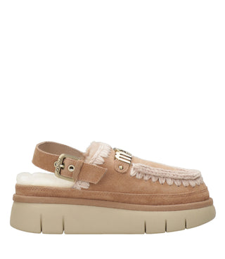 Mou | Sabot Bounce Clog Back Strap Letter Cammello