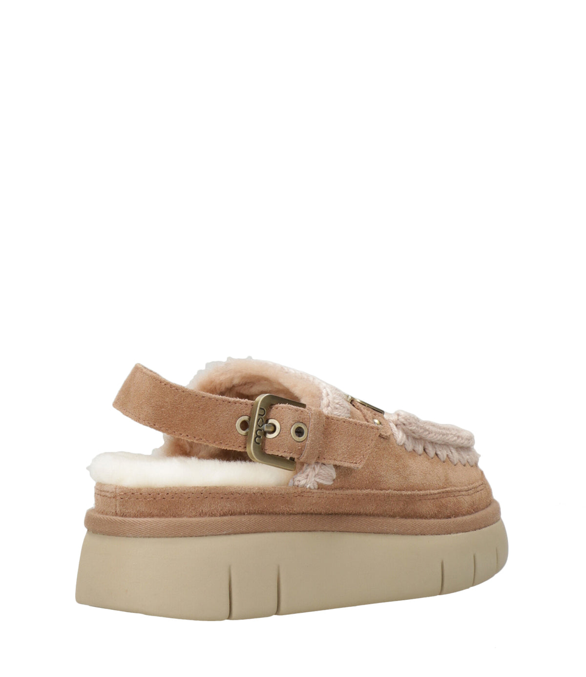 Mou | Sabot Bounce Clog Back Strap Letter Cammello