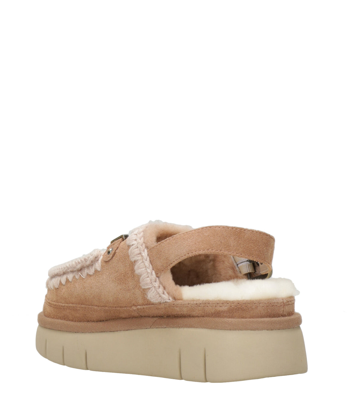 Mou | Sabot Bounce Clog Back Strap Letter Cammello