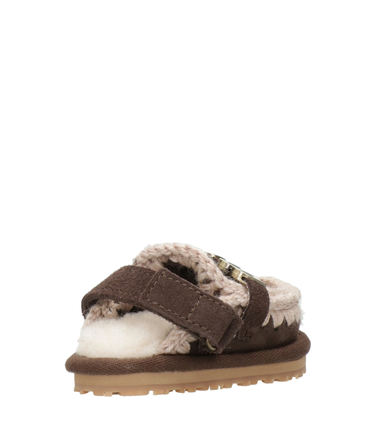 Mou Kids | Sabot Slipper With Back Strap Moka