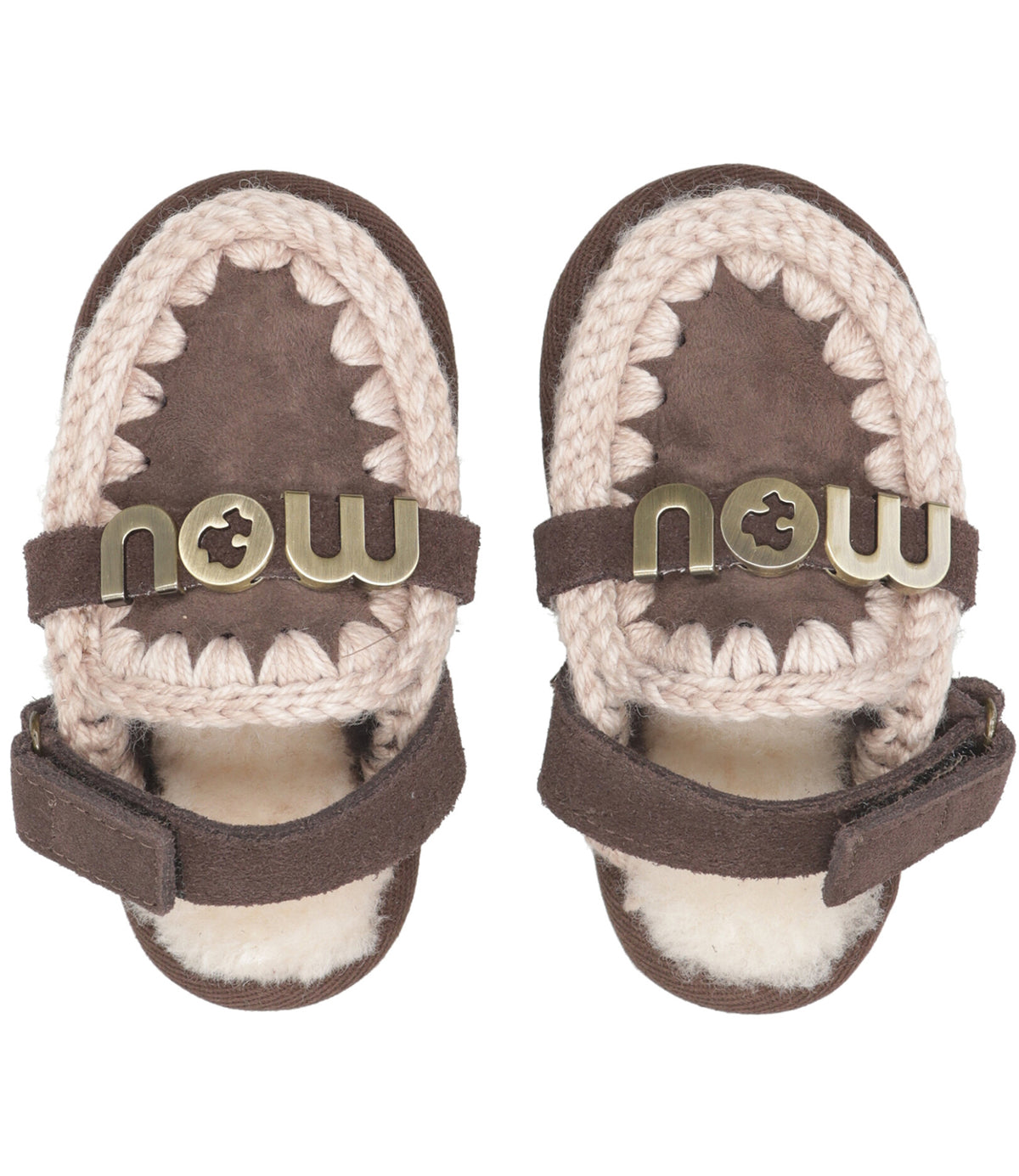 Mou Kids | Sabot Slipper With Back Strap Moka