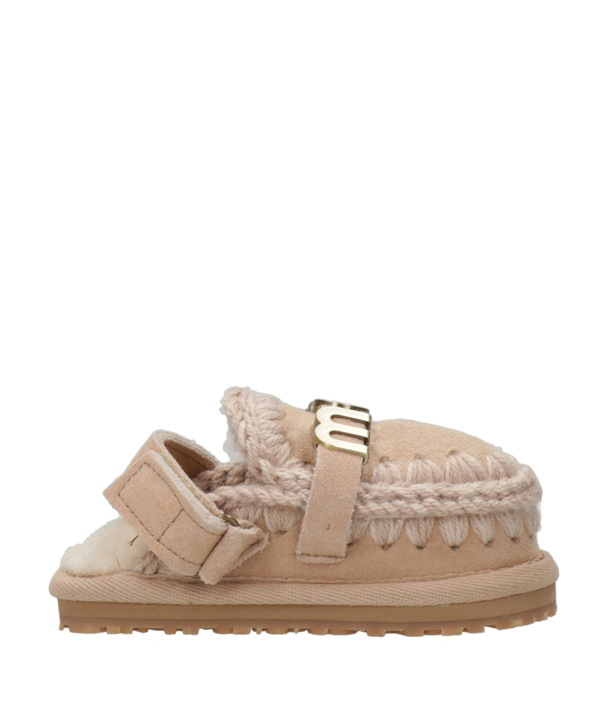 Mou Kids | Sabot Slipper with Back Strap Beige Rosato