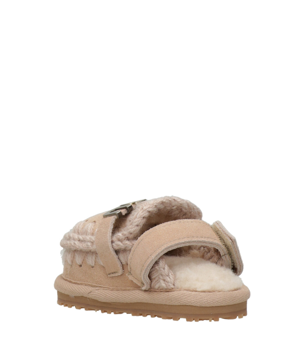 Mou Kids | Sabot Slipper with Back Strap Beige Rosato