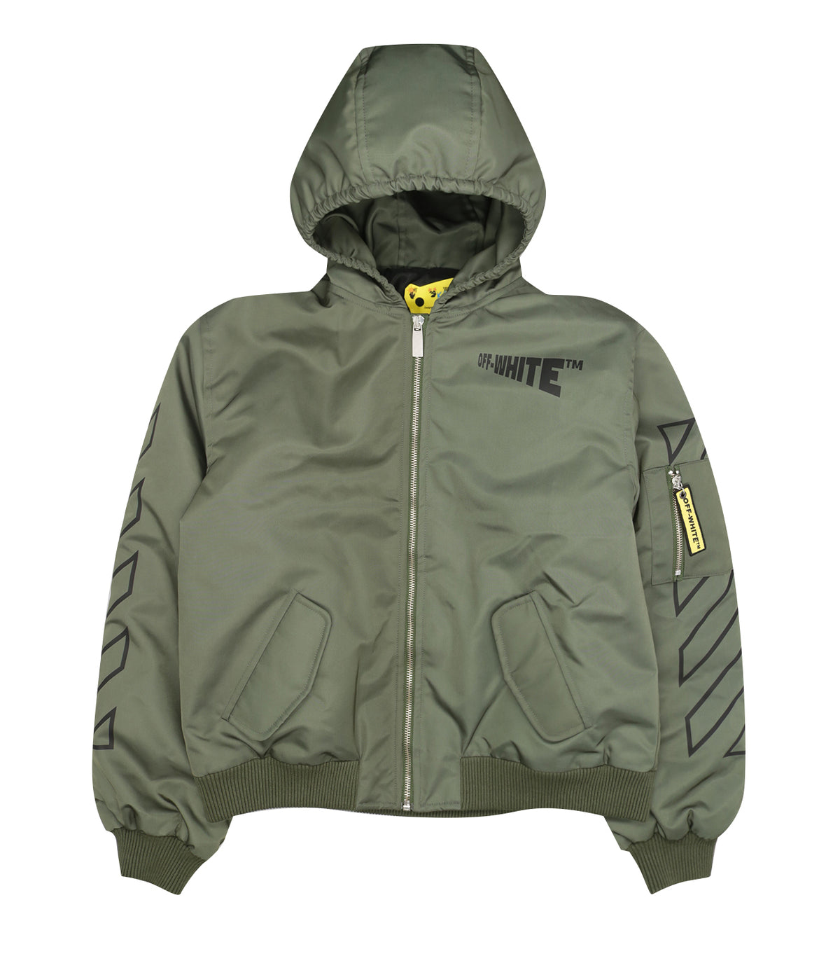 Off White Kids | Bomber Verde