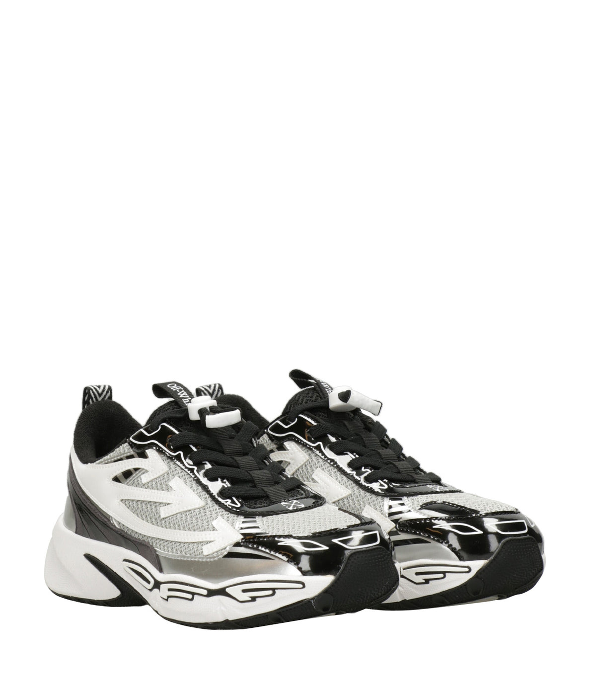 Off White Kids | Sneakers Be Right Back Grigio Nero