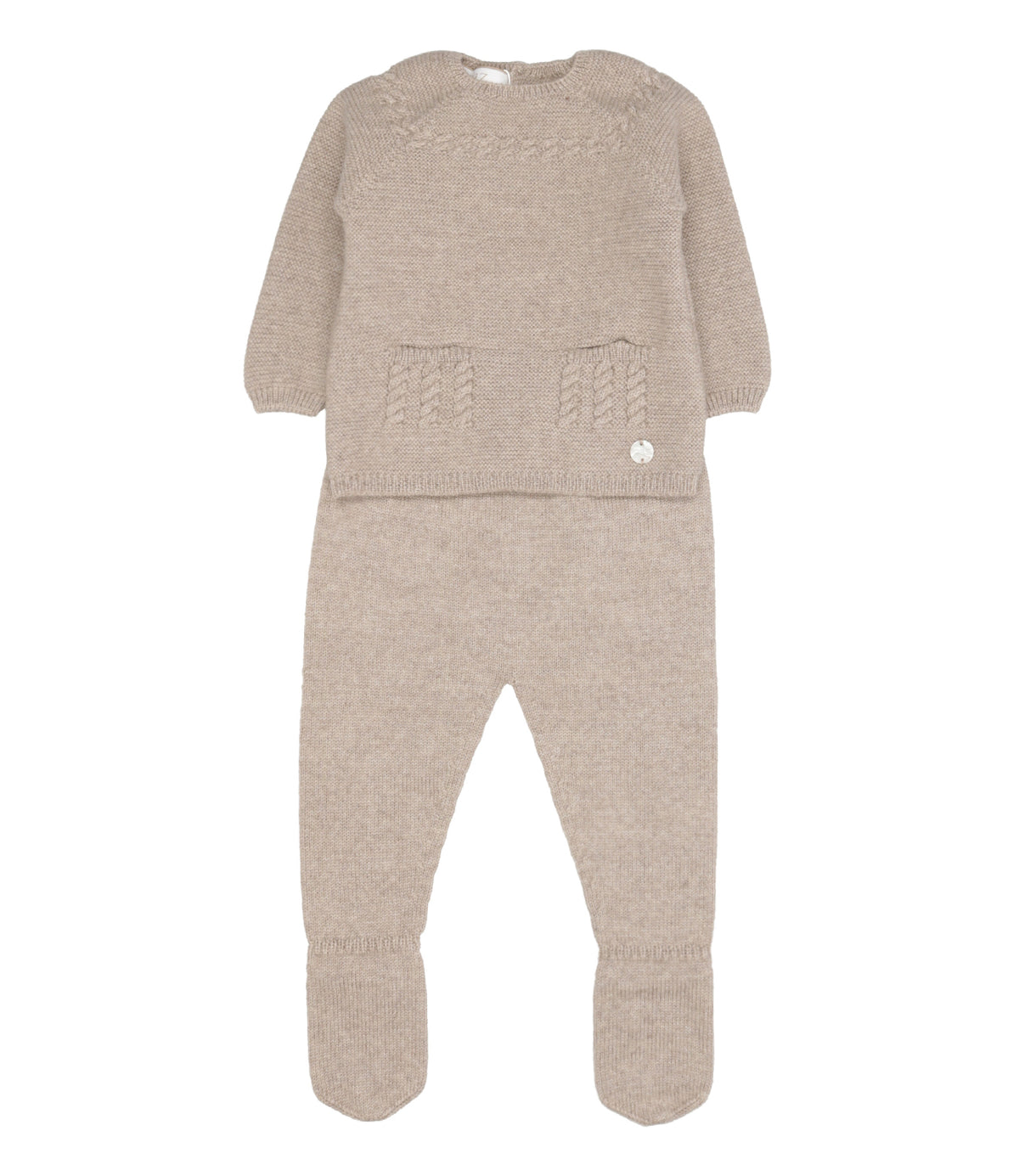 Paz Rodriguez | Set Maglia Leggings Nocciola