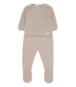 Paz Rodriguez | Set Maglia Leggings Nocciola