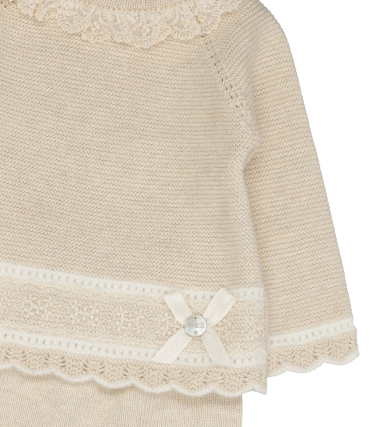 Paz Rodriguez | Set Maglia Leggings Fogar Beige Panna
