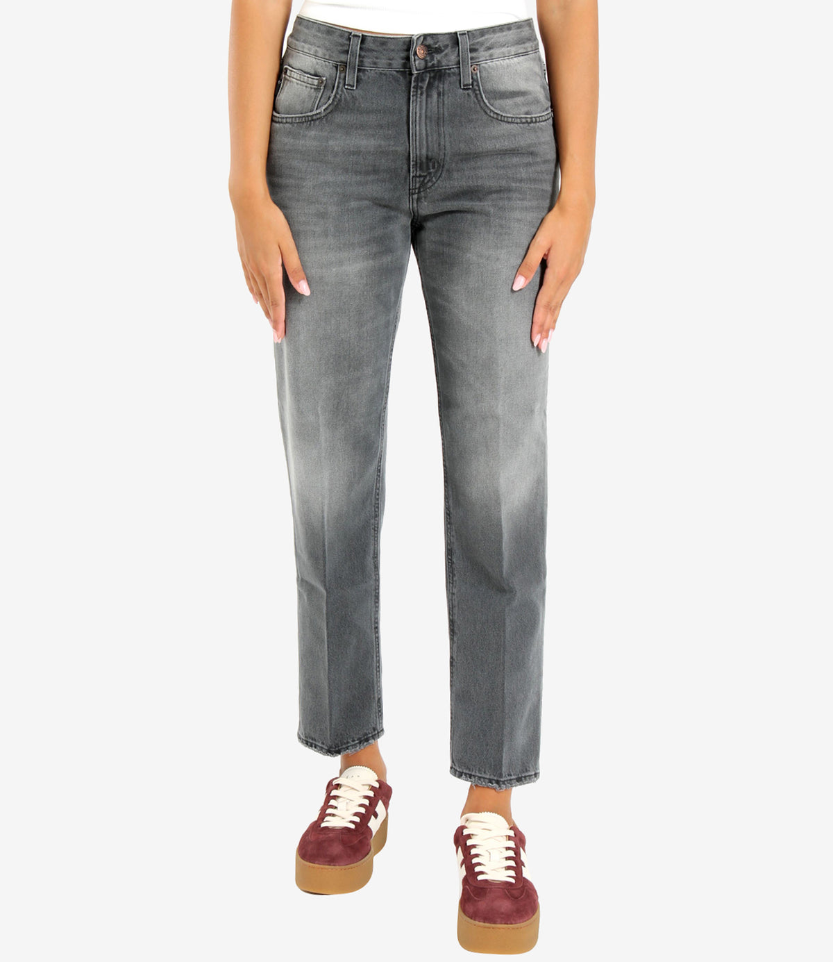 People | Jeans Cecilia Denim grigio