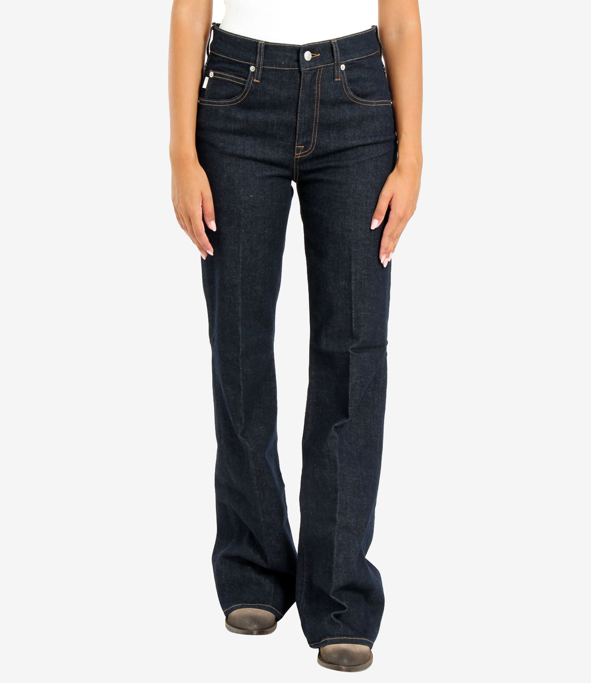 People | Jeans Alma Flair Denim Blu