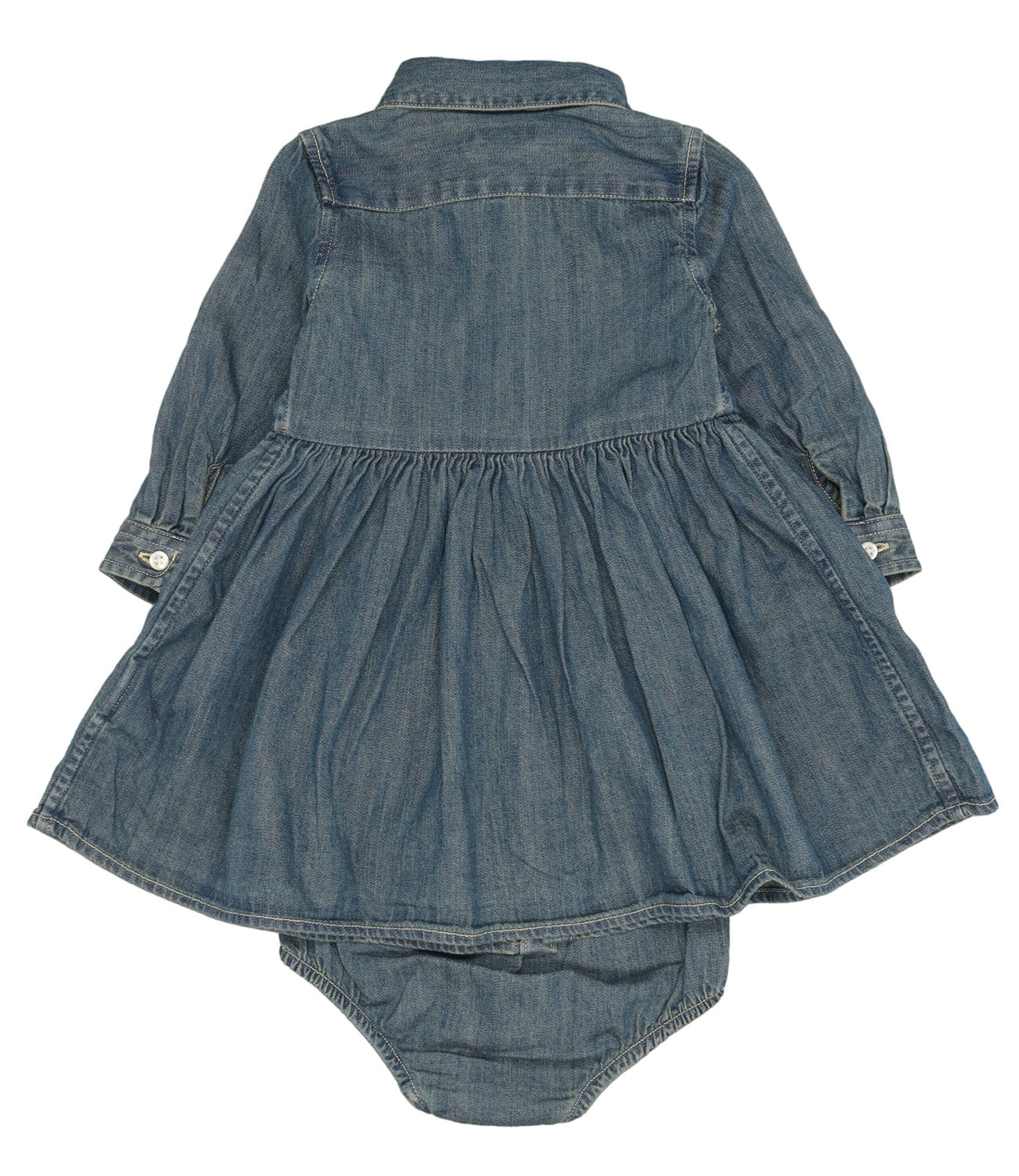 Ralph Lauren Childrenswear | Chemisier in denim con arricciature