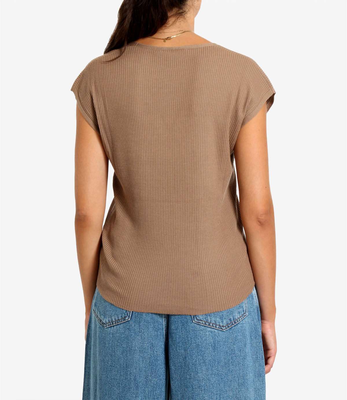 S Max Mara | Gilet Bacca Cammello