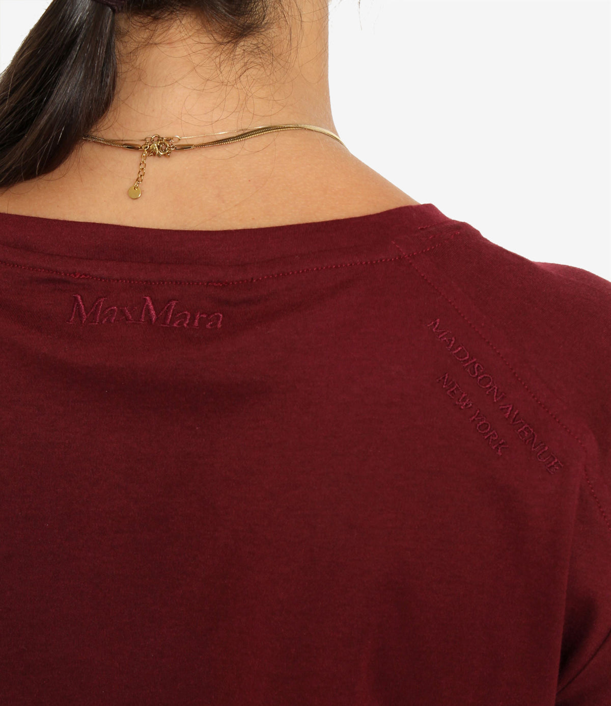 S Max Mara | T-Shirt Segale Rosso scuro