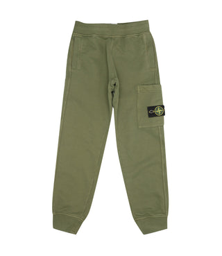 Stone Island Junior | Pantalone Sportivo Verde militare