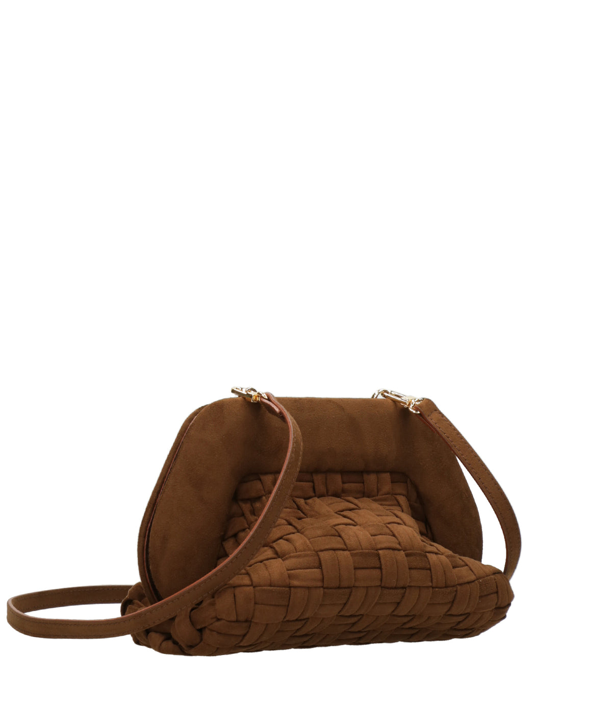 Themoirè | Clutch Bios Medium Intreccio Cacao
