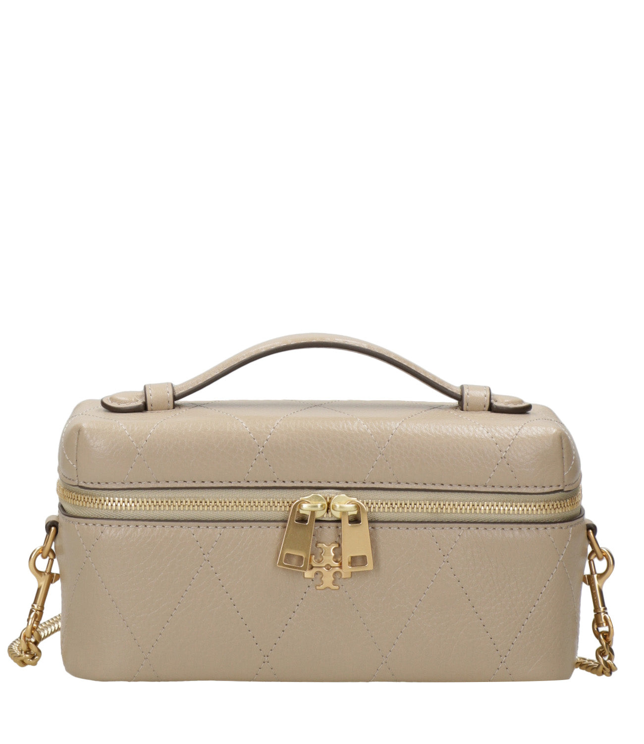 Tory Burch | Borsa a Mano Charlie East-West Vanity Case Beige