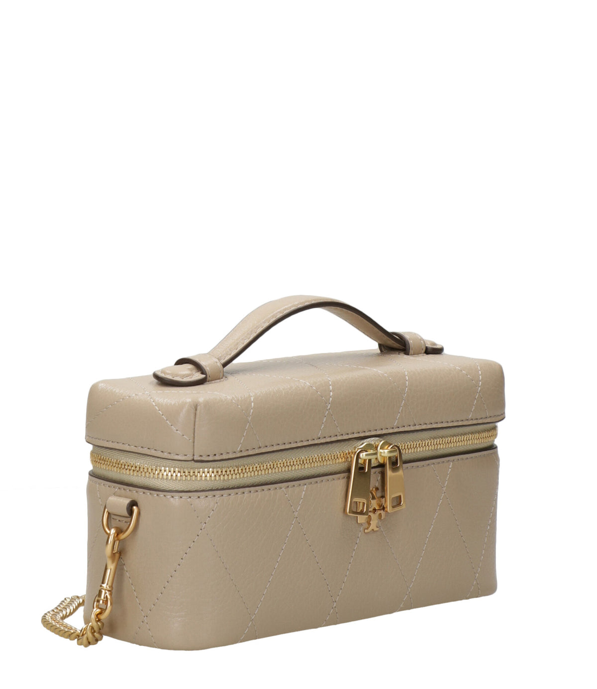 Tory Burch | Borsa a Mano Charlie East-West Vanity Case Beige
