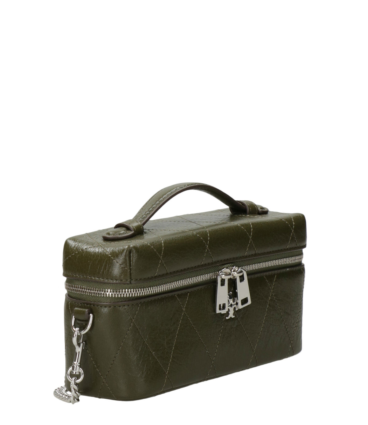 Tory Burch | Borsa a Mano Charlie East-West Vanity Case Muschio