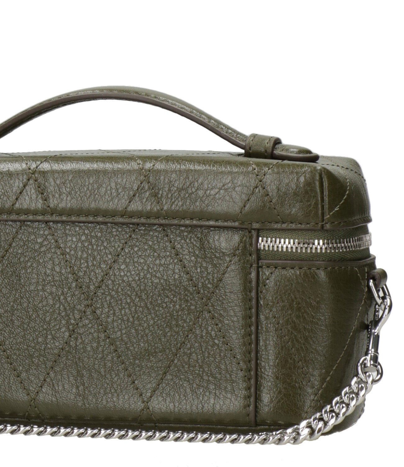 Tory Burch | Borsa a Mano Charlie East-West Vanity Case Muschio