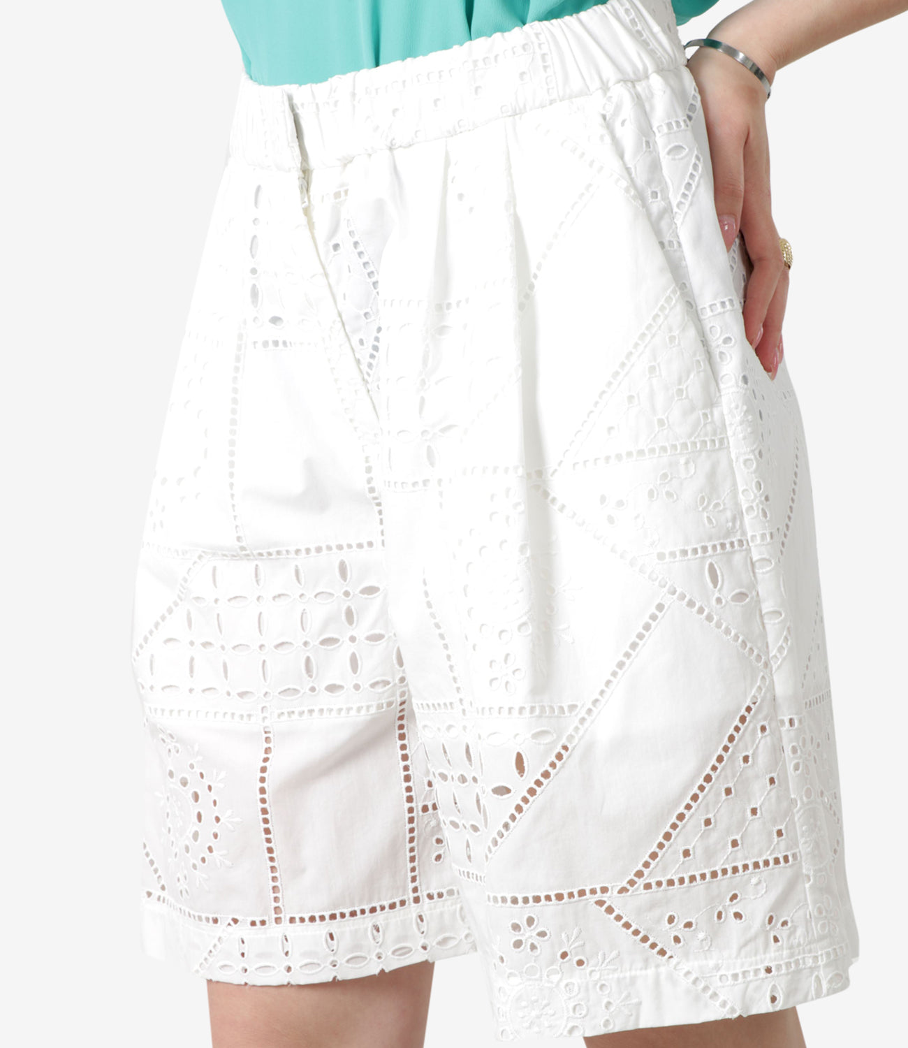MSGM | Bermuda bianco sporco