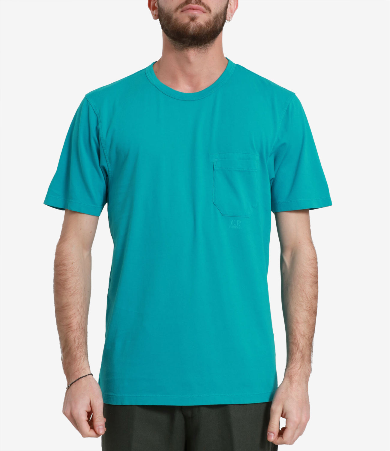 C.P. Company | T-Shirt Jersey Pocket Turchese