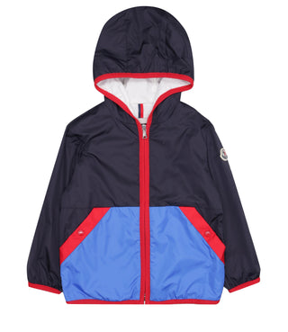 Moncler Junior | Giubbotto Burhow Blu Navy e Azzurro