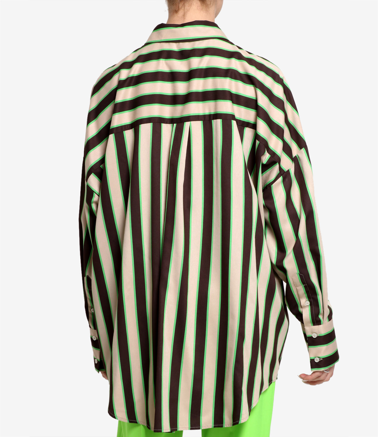 MSGM | Camicia Beige e Verde