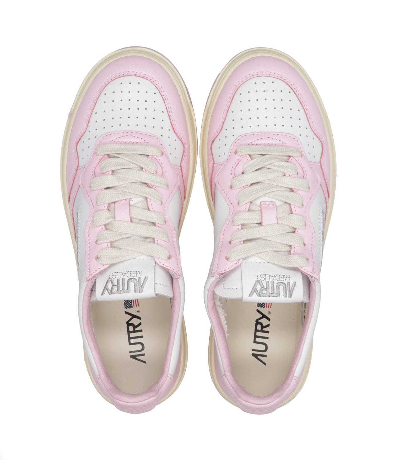 Autry | White and Pink Sneaker