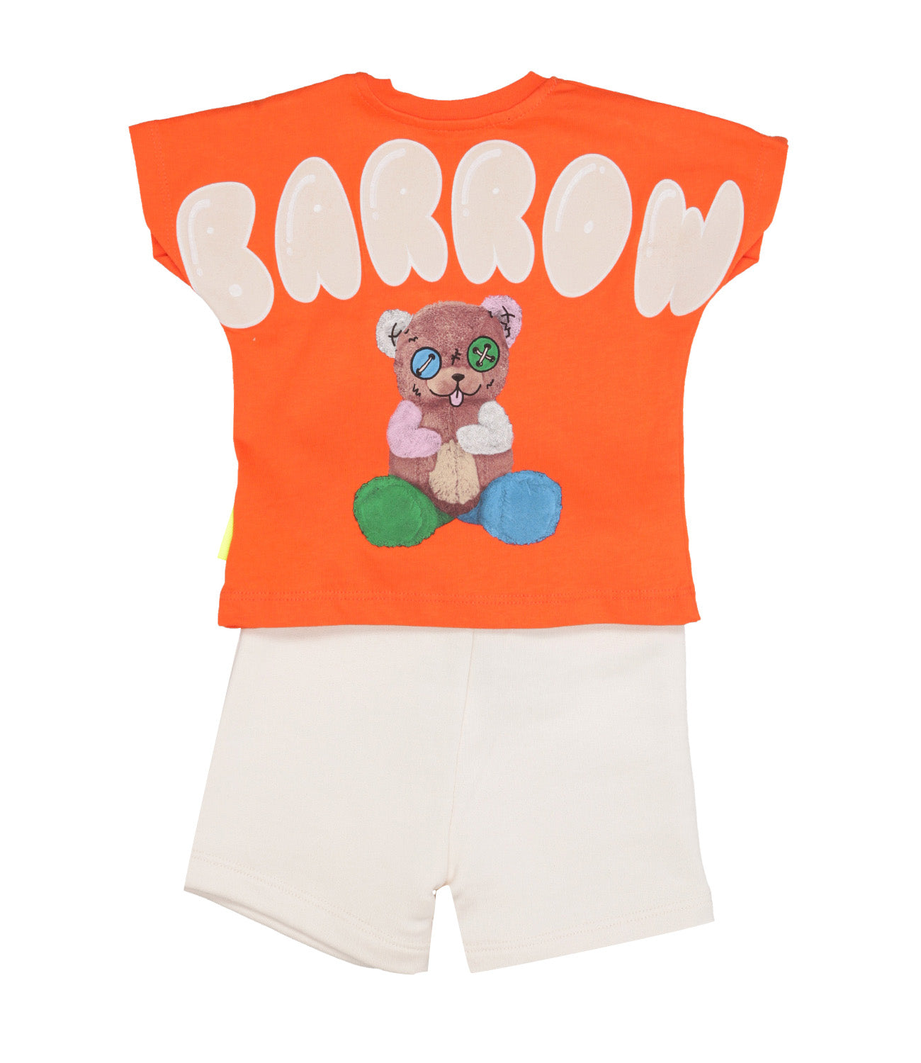 Barrow Kids | Set Maglia e Pantalone Jersey Arancio e Beige