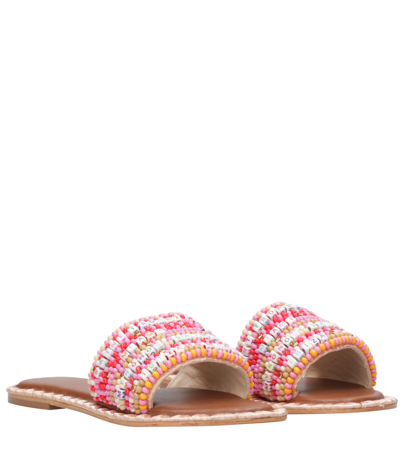 De Sienna Shoes | Orange and Pink Resort Slipper