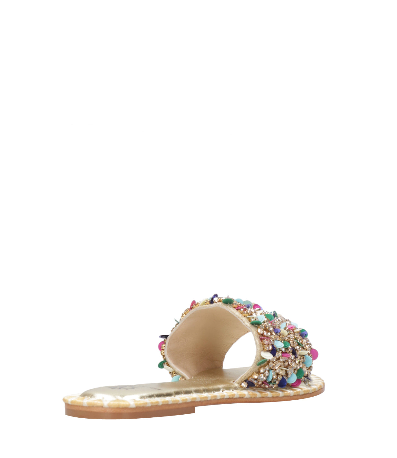 De Siena Shoes | Ciabatta Chanelle Naturale e Oro