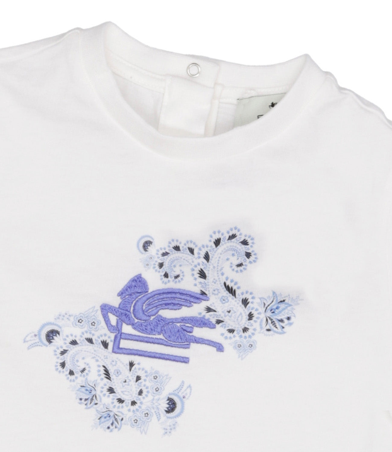Etro Kids | Ivory and Light Blue T-Shirt