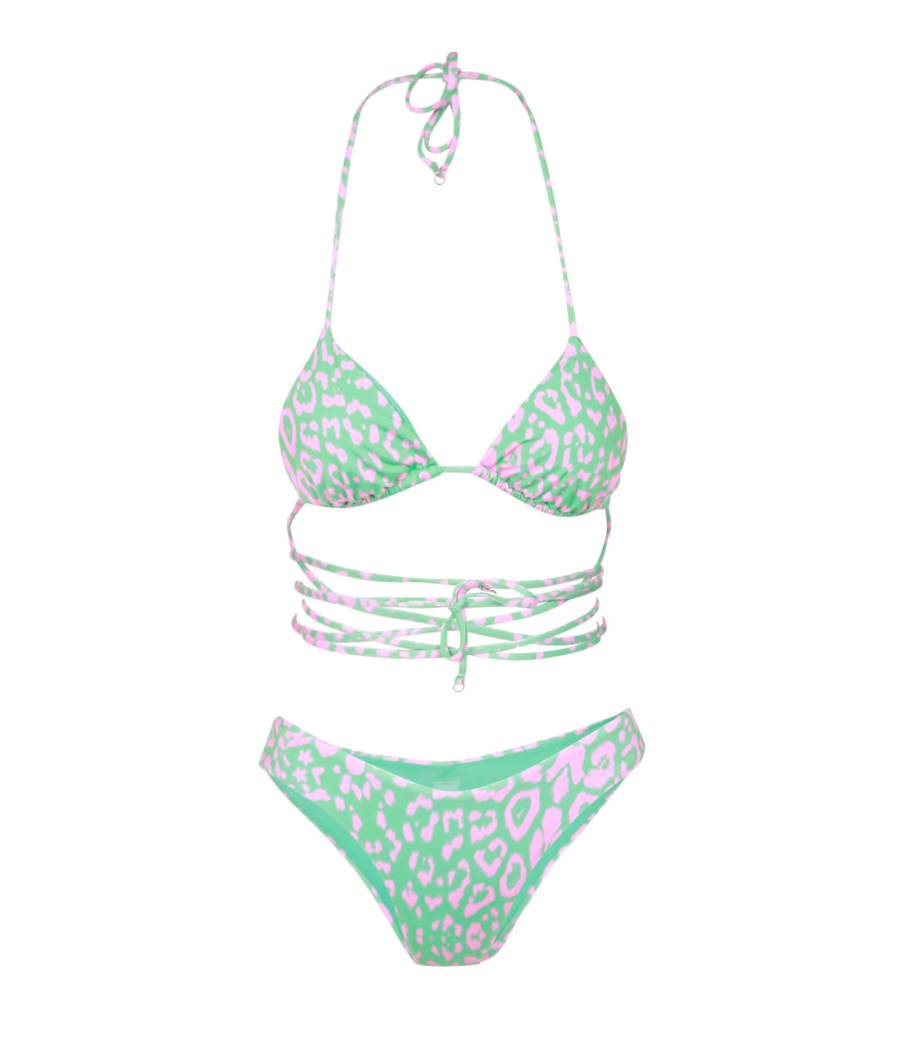 F**K Project | Aqua Green and Pink Bikini Swimsuit