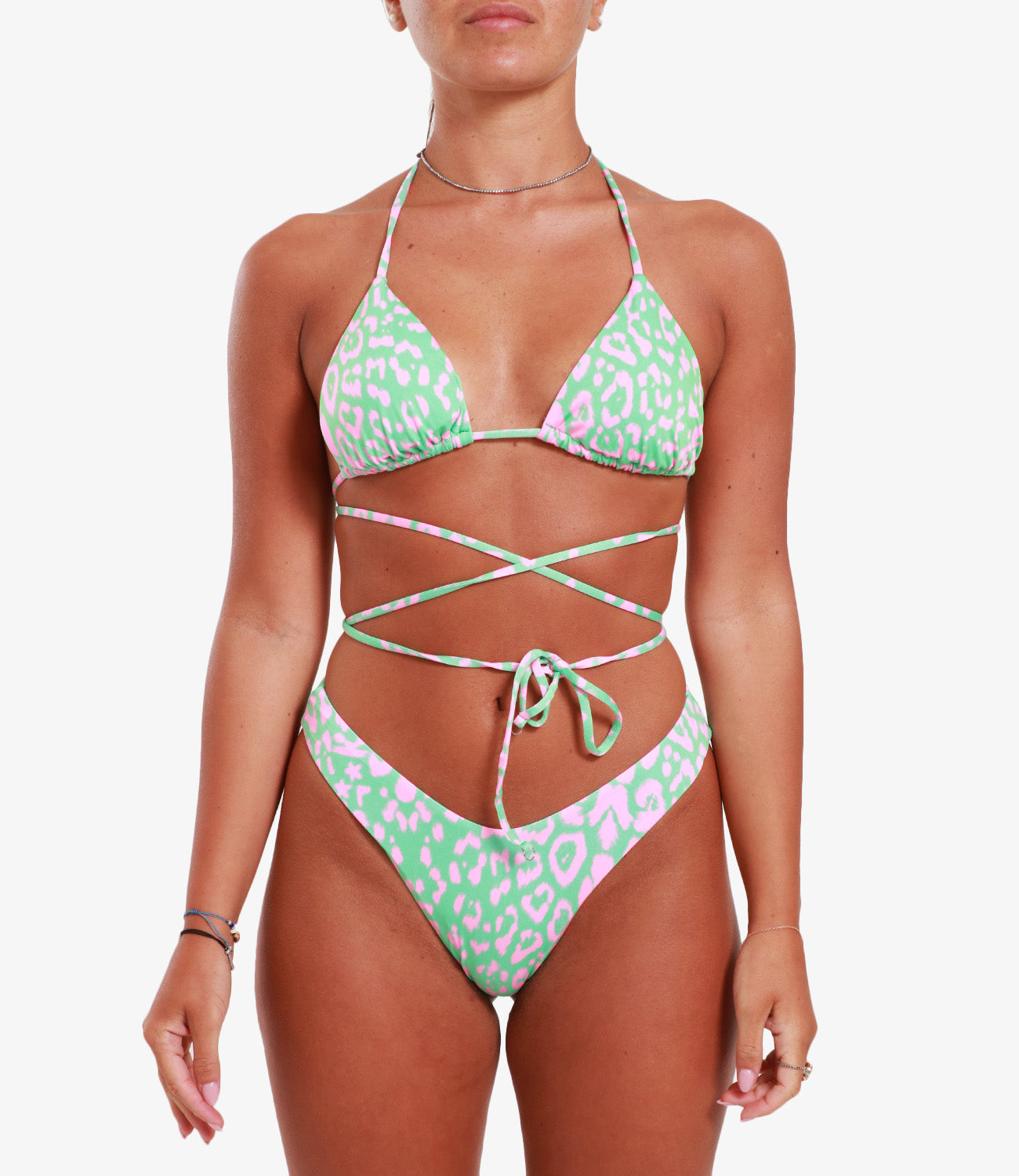 F**K Project | Costume Bikini Verde Acqua e Rosa