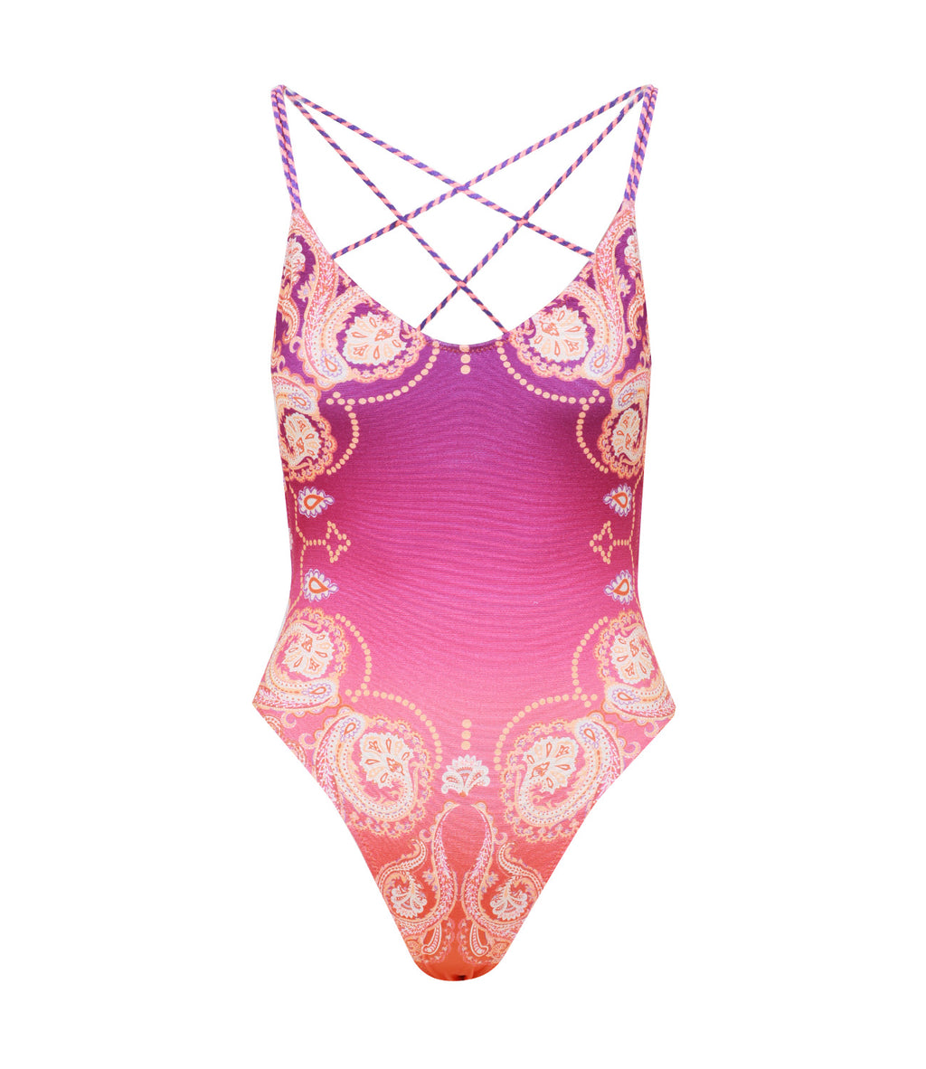 F**K Project F**K Project Monokini Arancio e Viola FK24-0712