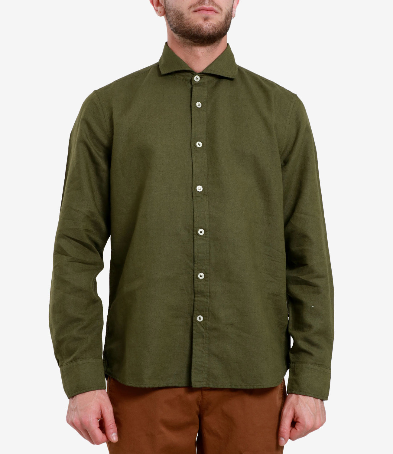 Rooster | Military Green Shirt