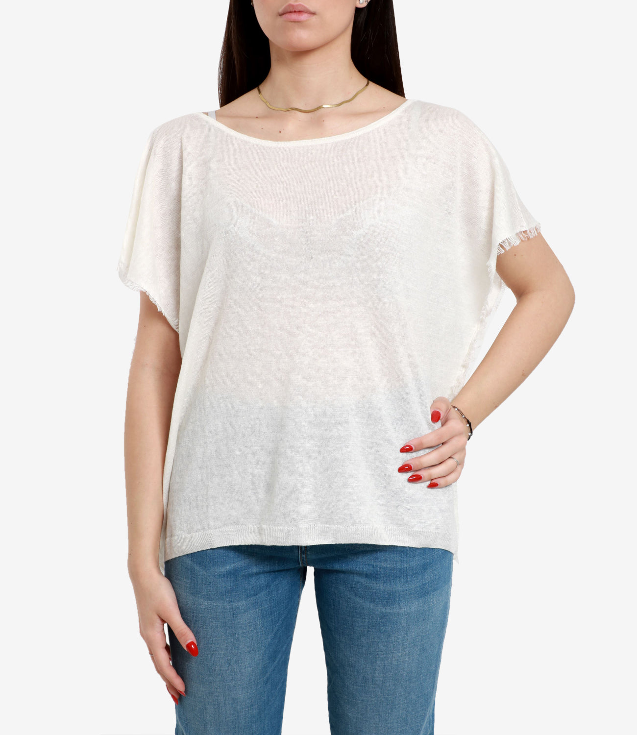 Gran Sasso | Cream Poncho