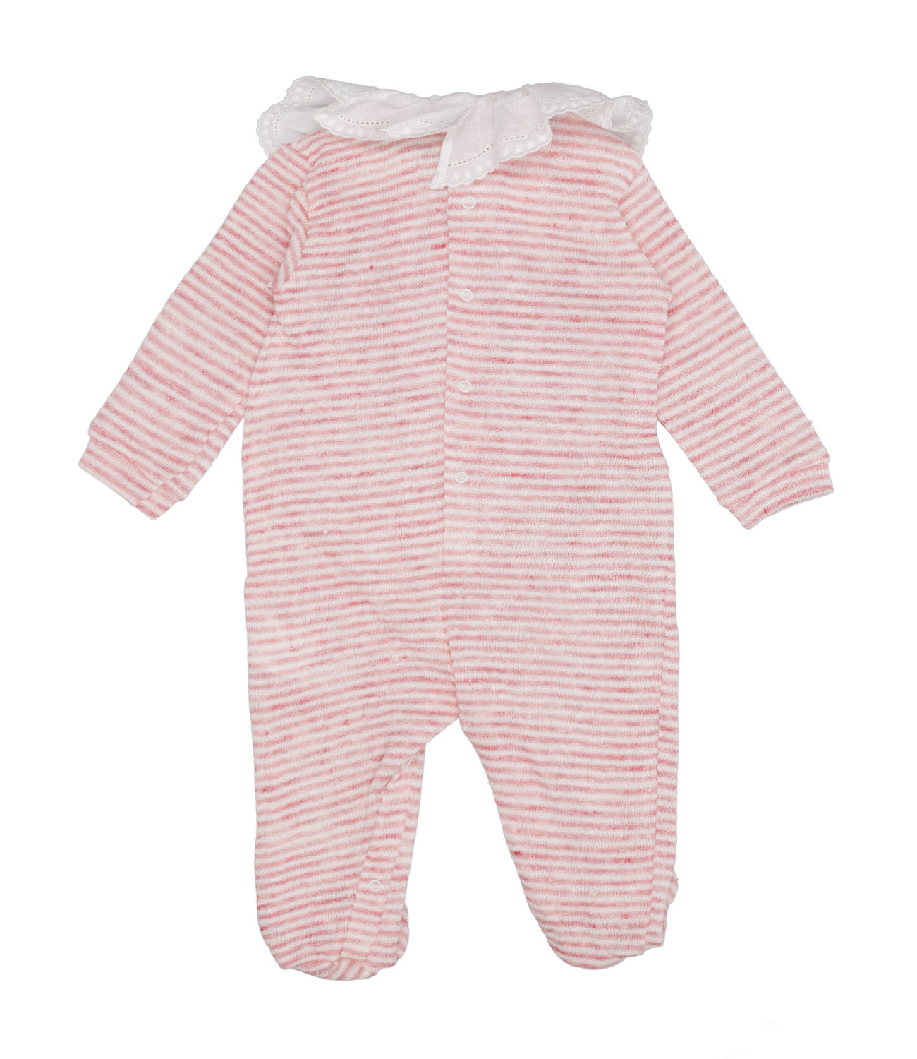 Lalalù | Pink and White Sleepsuit