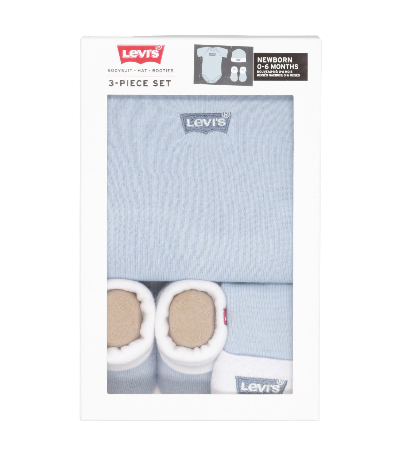 Levis Kids | Birth Set White and Light Blue
