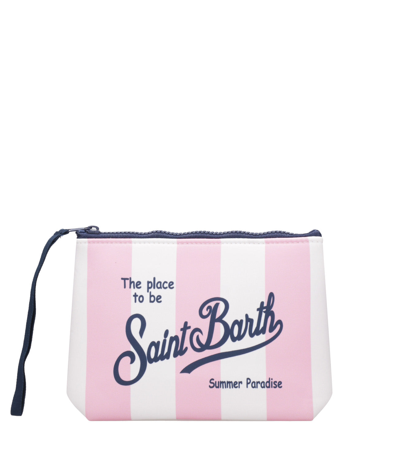 MC2 Saint Barth | Aline White and Pink Clutch Bag