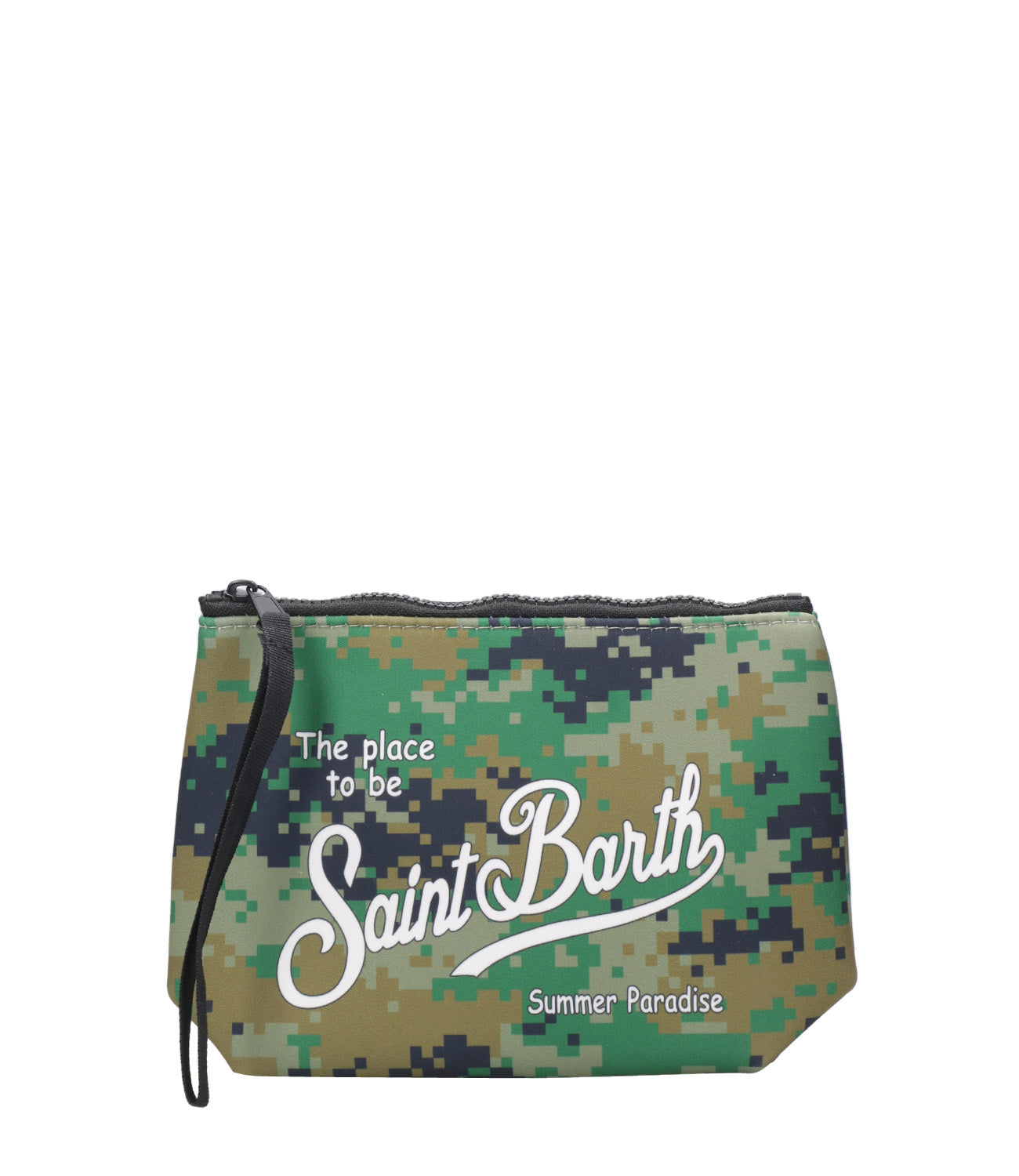 MC2 Saint Barth | Aline Green Camouflage Clutch Bag