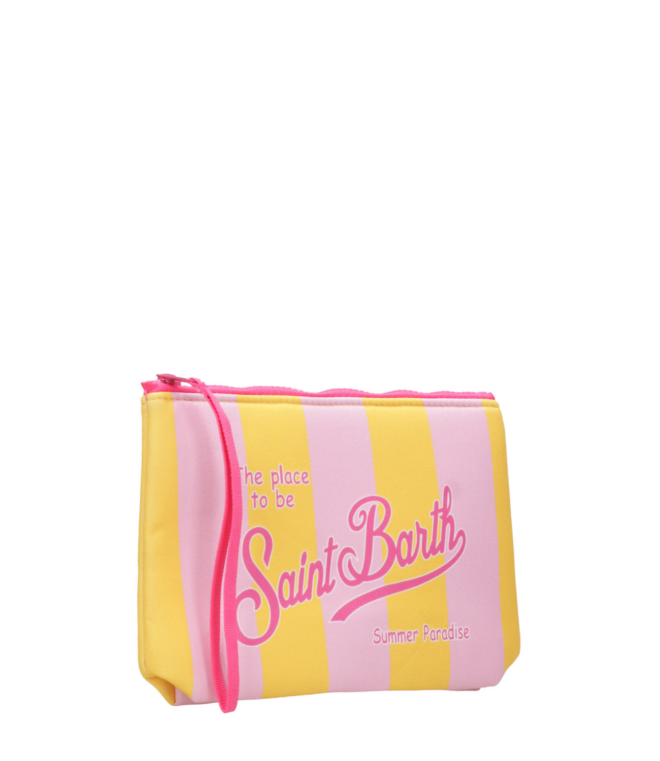 MC2 Saint Barth | Aline Pink and Yellow Clutch Bag