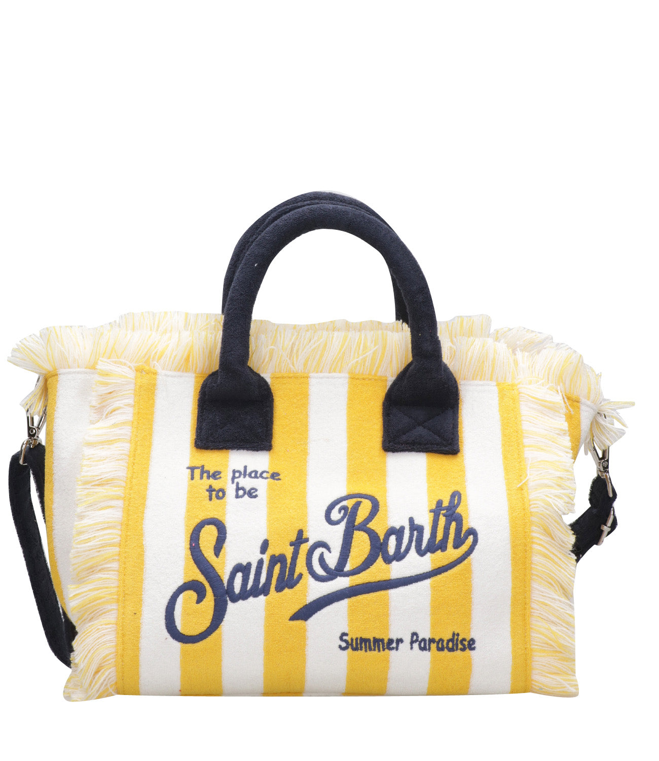 MC2 Saint Barth | Borsa Colette Sponge Bianco e Giallo