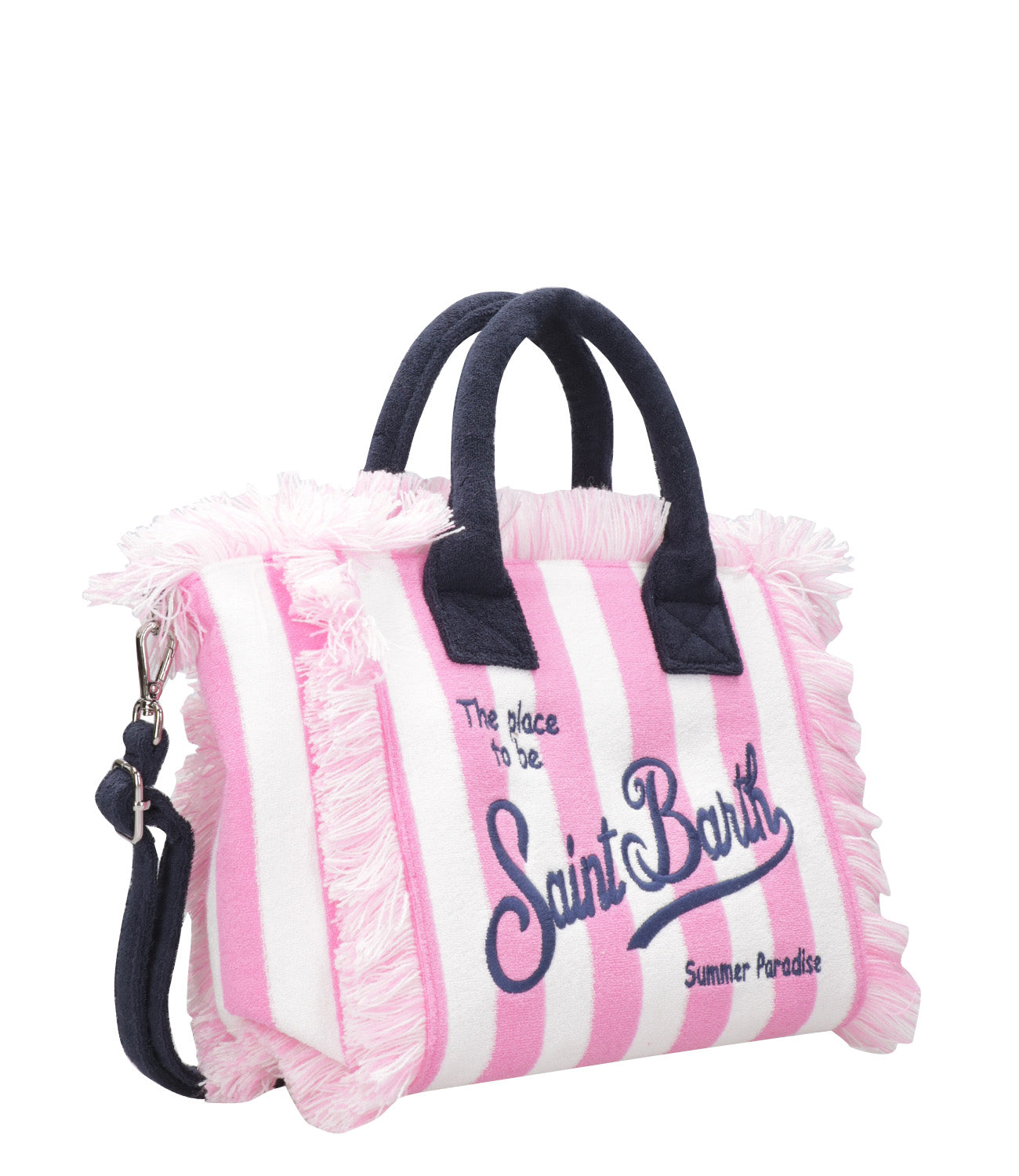 MC2 Saint Barth | Colette Sponge Pink and White Bag