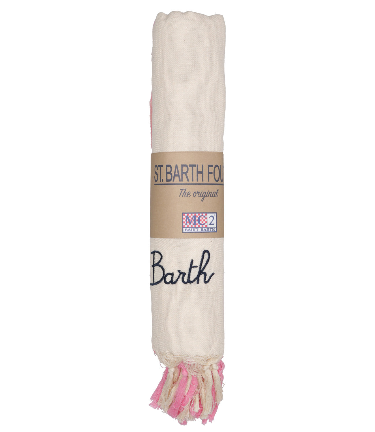 MC2 Saint Barth | Beige and Pink Towel