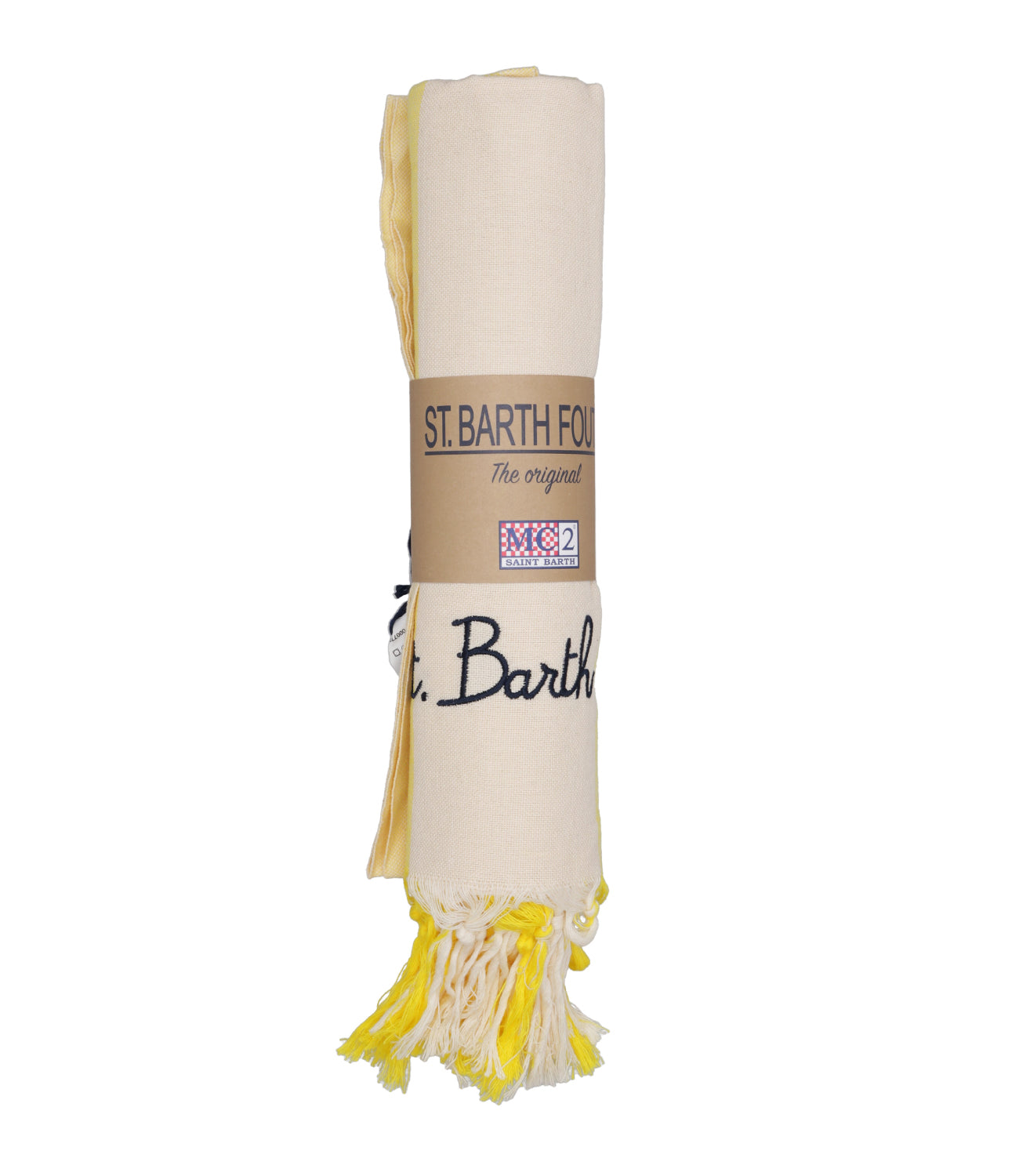 MC2 Saint Barth | White and Yellow Towel