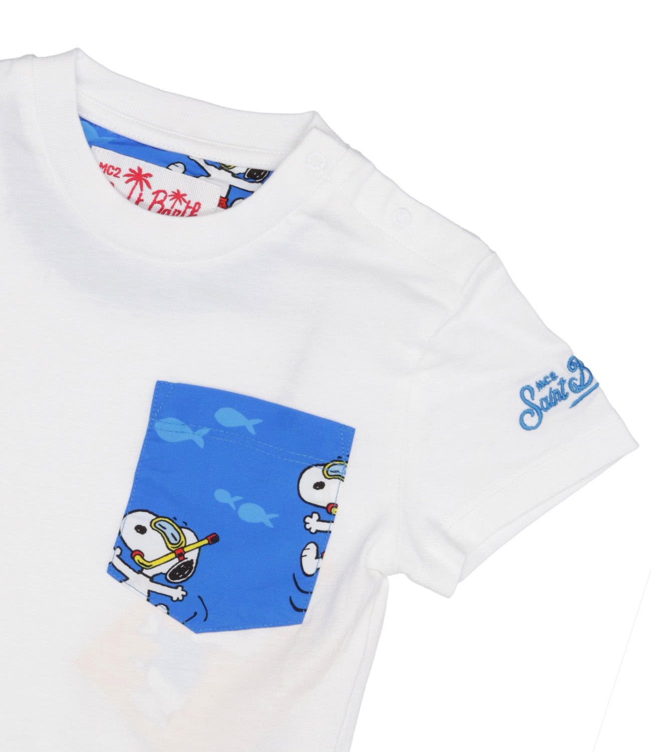 MC2 Saint Barth | T-Shirt Kea Scuba Snoopy Bianco
