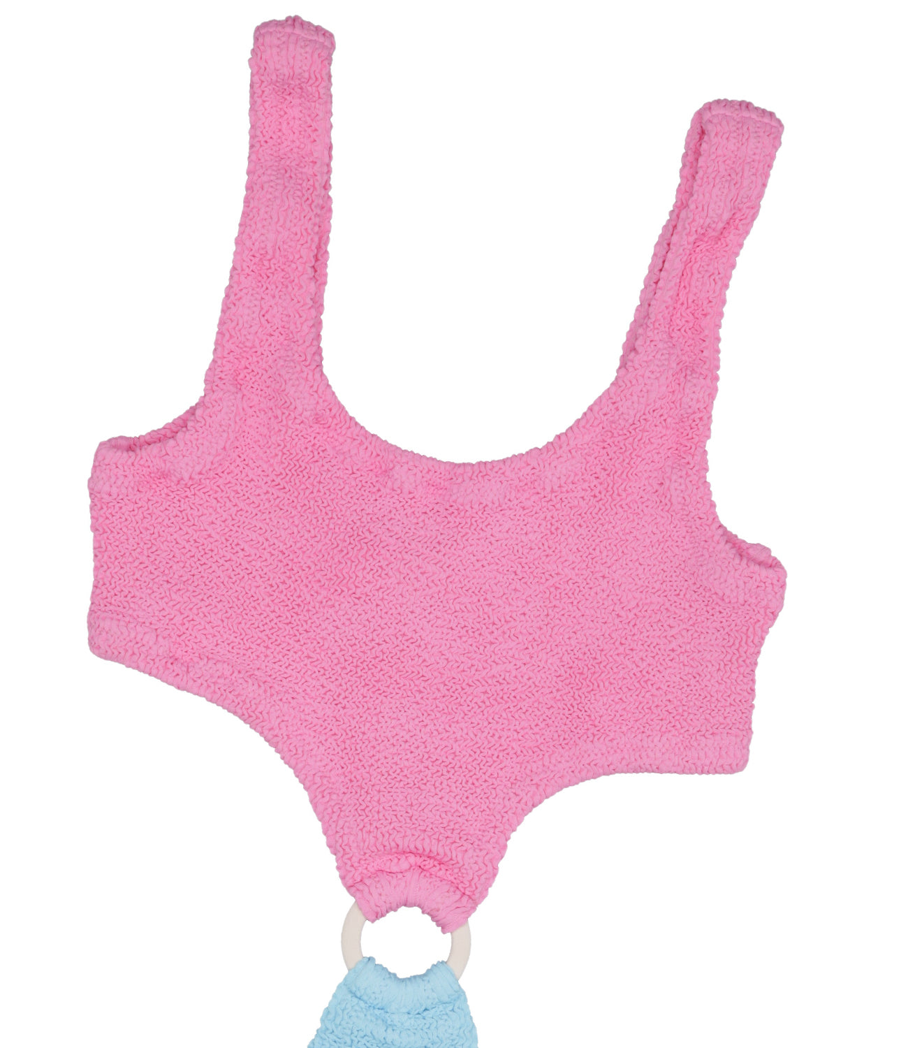MC2 Saint Barth Kids | One Piece Swimsuit Laurel W Jr Pink and Light Blue