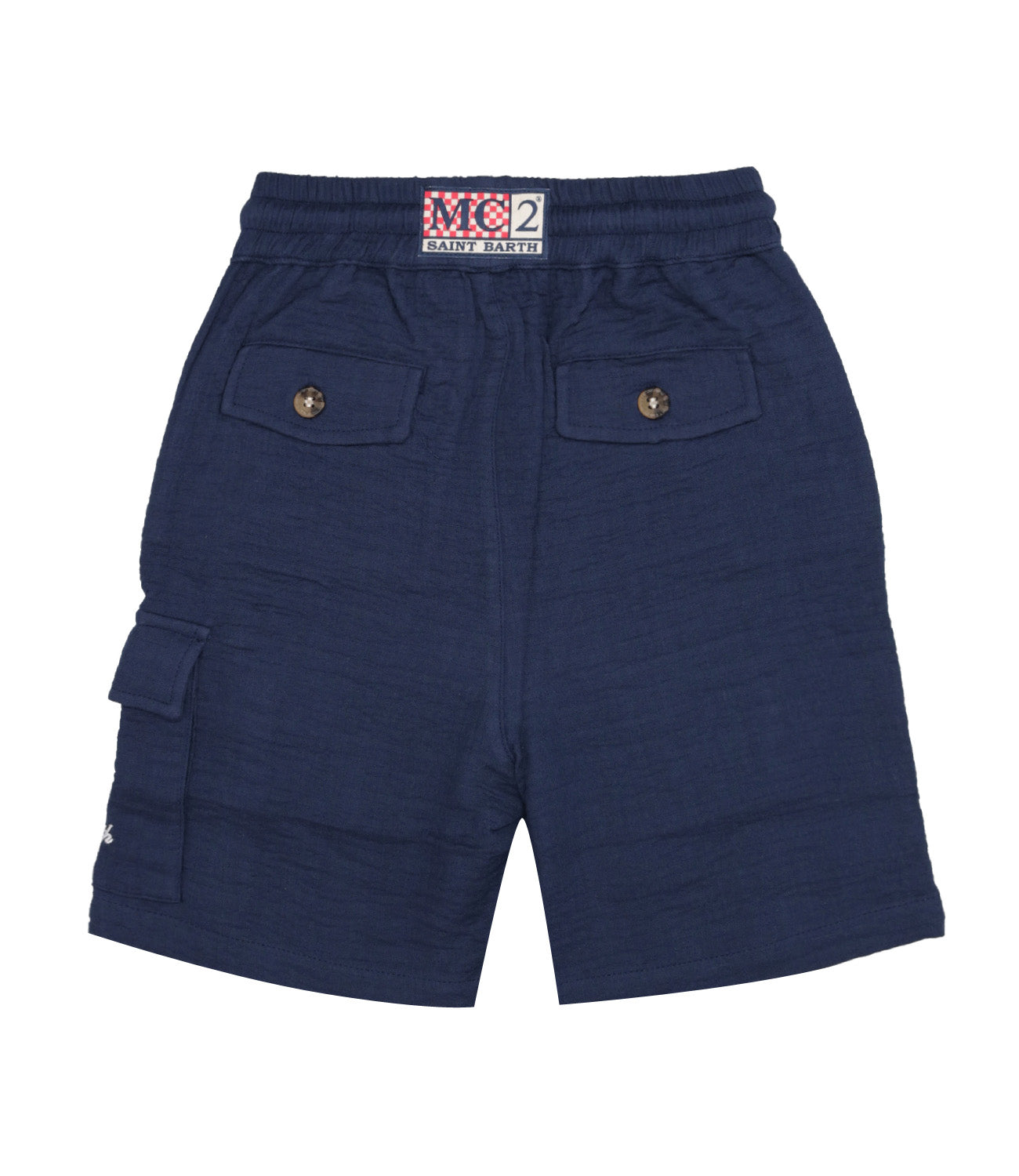 MC2 Saint Barth Kids | Navy Blue Bermuda Shorts